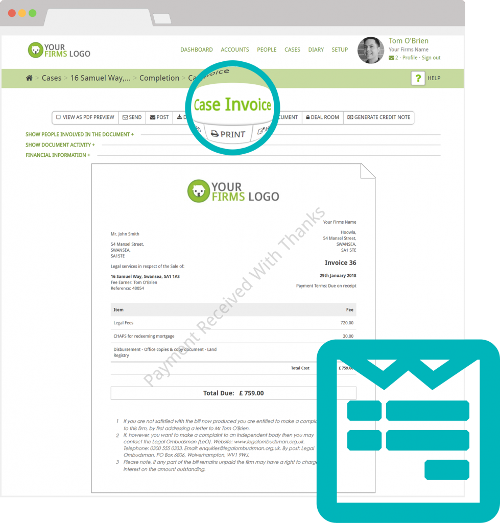 Invoicing legal accounting software