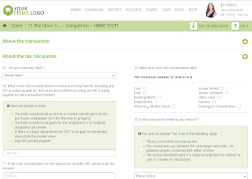 Submit SDLT to HMRC via hoowla